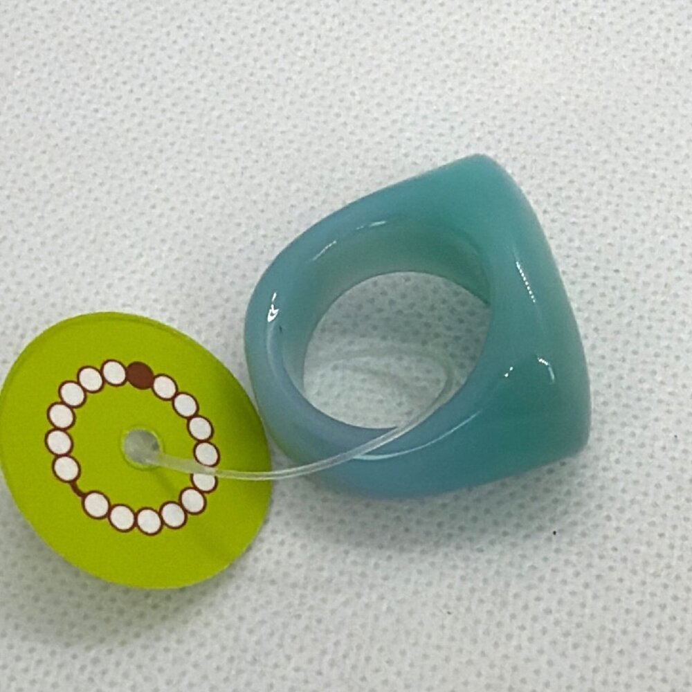 Retired Chloe Laclau Rio Resin Dome Ring 2008 Deadstock NWT Sz 9 Boutique Brazil - Picture 11 of 16